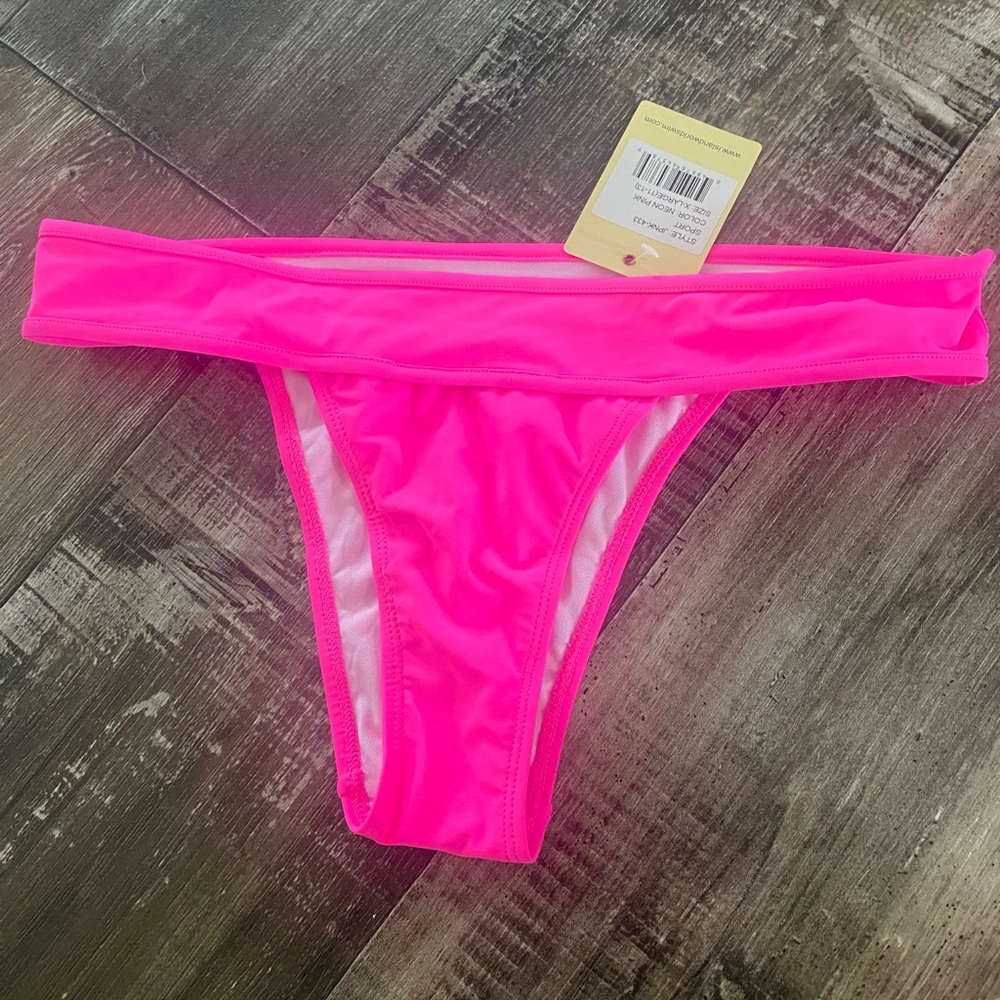 Hot pink bikini bottoms